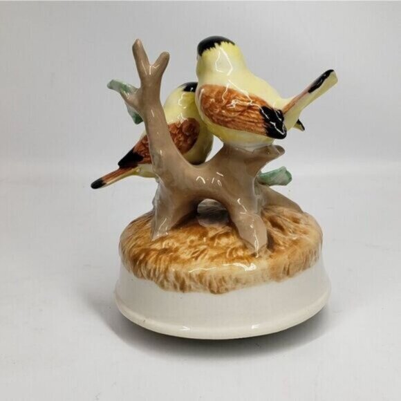 Vintage Birds on a Branch Musical Made in Japan Ornament Otagiri - Picture 6 of 13